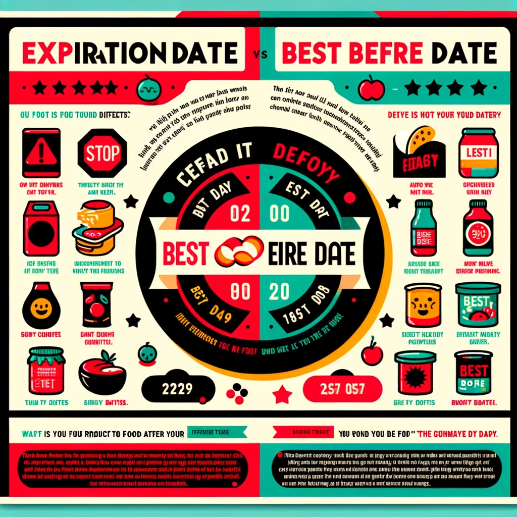 Expiration date vs best before date for food