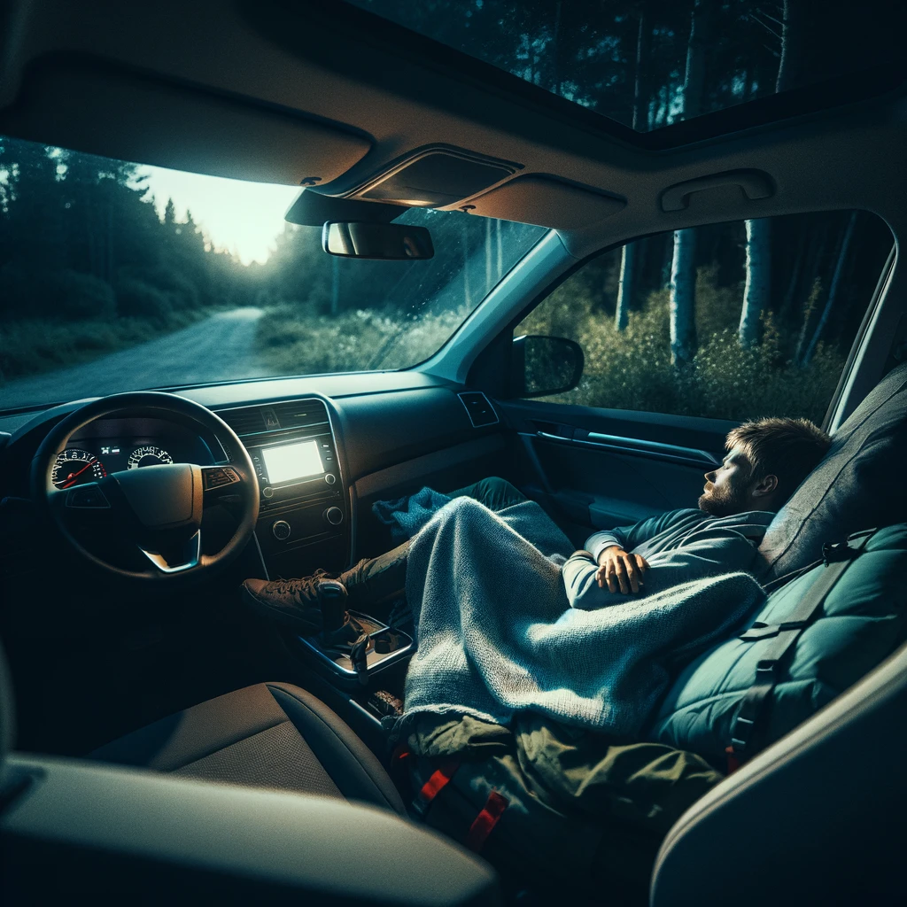 sleep in your vehicle