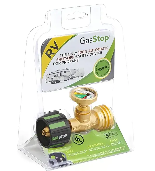 GasStop Emergency Propane Shut-Off Gauge - camping gear